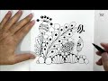 43 # 100 days of tangling | zentangle 100 day challenge | zentangle doodle art | zentangle art