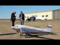 First flight of DC-3 RC 1/8 scale #RC