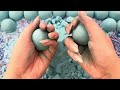 ASMR Crushing soap boxes with glitter and starch | Peeling off the film | Baking soda crunchy |