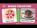 Would You Rather...? JUNK FOOD vs HEALTHY FOOD 🍔🍟🥗
