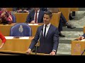 Geert Wilders 'Kan niet wachten tot u het Kabinet verlaat' v Rob Jetten - Formatiedebat Tweede Kamer