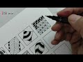 300 zentangle patterns part 13 || zentangle patterns with names || zentangle with me