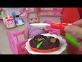 Baby doll kitchen cart food cooking toys baby Doli play