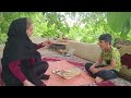 Iran village life/Villager girl  at cottage/Routine village vlog