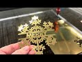 Cutting gold foil card stock