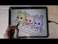 [iPad Drawing] 사각사각 아이패드 드로잉, 프로크리에이트 그림, 아울이 방그리기, 힐링영상