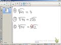 Simplifying radicals using a TI 83