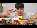 ASMR MUKBANG convenience store store, FIRE Noodle, HOT DOG, GIMBAP, Tteokbokki EATING SOUND !