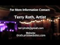 Terry Roth, Abstract Painter - Live Unique Painting Performance at 