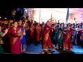 Russians playing Bathukamma