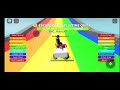 Playing obby game(Roblox)