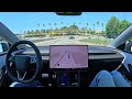 Raw 1x: Tesla FSD 12.5.3: Santa Monica to The Grove