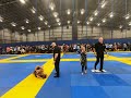 Kids BJJ tournament white belt 8 year old match #1 FUJI Noblesville Indiana