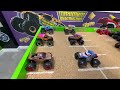 Toy Diecast Monster Truck Racing Tournament | Mr. Beast & Starr Creations MonsterJam Monster Trucks
