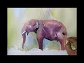 How to paint an ELEPHANT in watercolor.