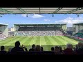 Hibs fans sing SUNSHINE ON LEITH after Hearts derby triumph!