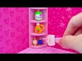 DIY Disney Princess Rapunzel Purple Bedroom with Royal Bed, Luxury Makeup Set ❤️ DIY Miniature House