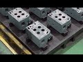 How to Make Strong Engine Cylinder Head From Hot Molten Iron. Korean Metal Casting Molding Factory