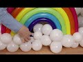 Easy Balloon Rainbow Centerpiece