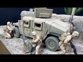 DIORAMA building Academy M1151 Humvee Helmand Province US Marines Afghanistan War full build 1:35