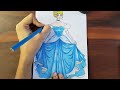 How to Draw Cinderella✨ | Easy Step by Step | (Pencil Colour) | Disney Princess Drawing