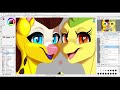 Giraffe with Bayloppuny Together Speedpaint