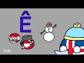 ê (Google Translate) with Countryballs - Animation