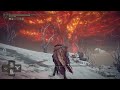 Using GHIZA'S WHEEL to fight the FIRE GIANT in Elden Ring