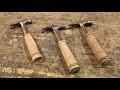 DiResta Tool Restoration:  3 Old Rusty Hammers