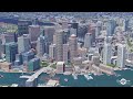 I Made Flying Over Boston City in Massachusetts 4K UHD Video Using Google Earth Studio #boston #4k