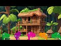 Five Little Dinosaurs #song  | Children's Nursery Rhymes & Kids Songs | with Lyrics