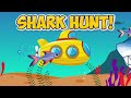 🎵 We're Going on a Shark Hunt Freeze Dance🎵 Kids Song and Brain Break Party