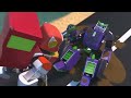 ROBOT BOAT races with SHARKS! | RoboFuse - Superhero Rescue | Trucks Videos for Children