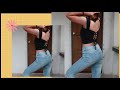 THRIFT FLIP-Transforming Old Jeans into Cute and Trendy Crop Top (no sewing machine) DIY Episode 01