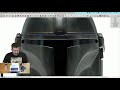 Live Modeling The Mandalorian's Helmet for 3D Printing in SketchUp