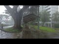 4K HEAVY RAIN SOUNDS For Sleeping : SUPER Heavy Rain Walking Tour ASMR : Nostalgic Singapore Rain