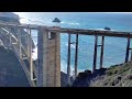 Back Side of Bixby Bridge Big Sur California in Slow Motion