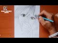 How to draw simple anime character || pencil drawing anime face step by step #drawing