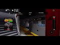 Roblox operating a R160A (G) train in basic subway freedrive