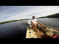 Fishing from a Round Boat