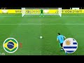Brazil vs Uruguay Highlight. penalty & all goals.