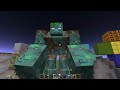 iron golem VS all mutant zombies battle minecraft