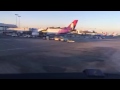 Landing LAX early morning - timelapse airliner landing