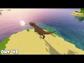 I Survived 100 Days as a T-REX in MINECRAFT