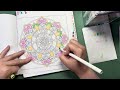 Color and Chat | Pastel markers | Mandala part 1