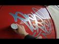 Graffiti bombing on streets with Rebel813 and Pole186. Tagging and throwups. 2024 4K