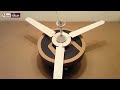 How To Make A Ceiling Fan | Homemade DC Ceiling Fan Science Project | 12v DC Ceiling Fan | Fan DIY