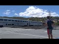 Amtrak California zephyr arriveing in Martinez CA with soo line private car
