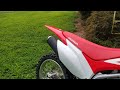 2019 HONDA CRF250F EXHAUST SOUND WITHOUT BAFFLE (DON'T DO THIS)