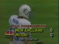 1985 Dolphins Patriots AFC Championship First Half